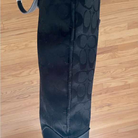 COACH black signature C fabric tote - Picture 7 of 8